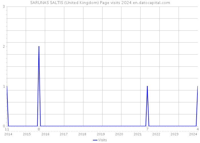 SARUNAS SALTIS (United Kingdom) Page visits 2024 