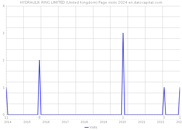 HYDRAULIK RING LIMITED (United Kingdom) Page visits 2024 