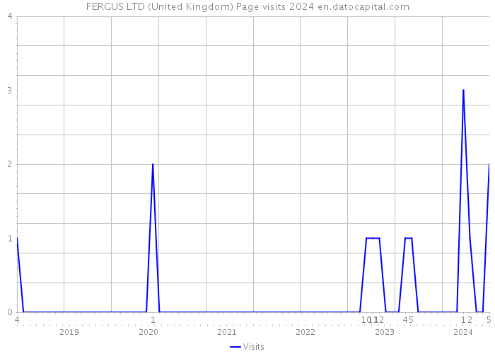 FERGUS LTD (United Kingdom) Page visits 2024 
