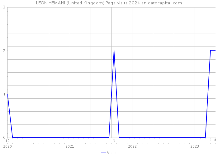 LEON HEMANI (United Kingdom) Page visits 2024 