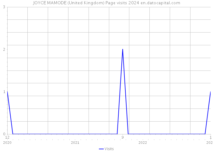 JOYCE MAMODE (United Kingdom) Page visits 2024 