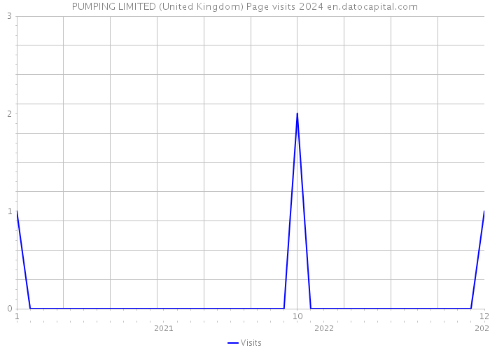 PUMPING LIMITED (United Kingdom) Page visits 2024 