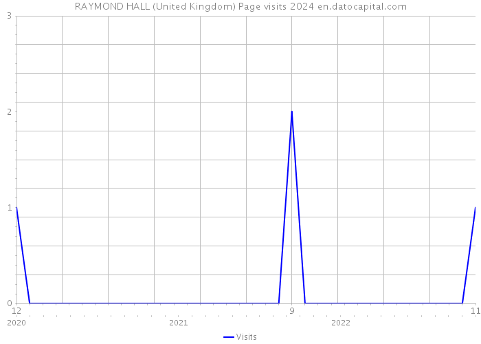 RAYMOND HALL (United Kingdom) Page visits 2024 