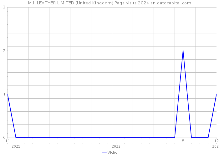 M.I. LEATHER LIMITED (United Kingdom) Page visits 2024 