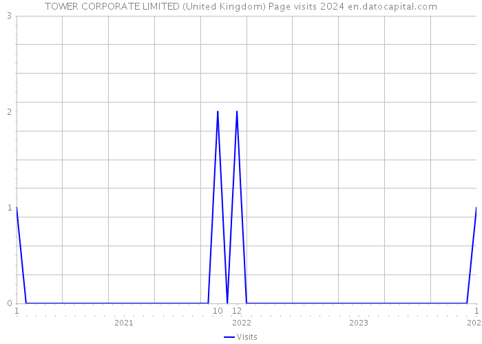 TOWER CORPORATE LIMITED (United Kingdom) Page visits 2024 