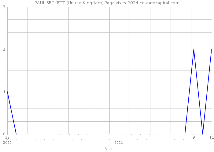 PAUL BECKETT (United Kingdom) Page visits 2024 