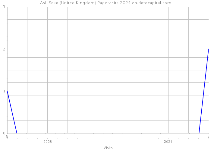 Asli Saka (United Kingdom) Page visits 2024 
