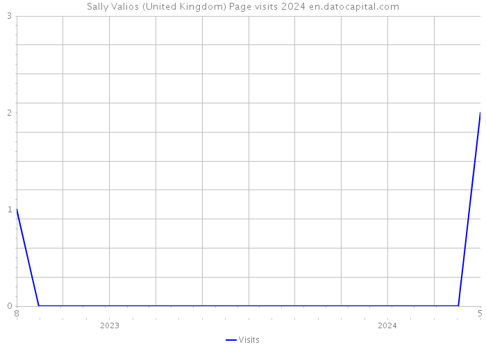Sally Valios (United Kingdom) Page visits 2024 