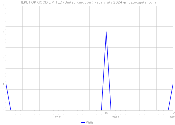 HERE FOR GOOD LIMITED (United Kingdom) Page visits 2024 