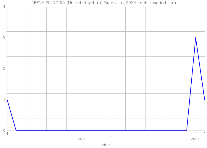 REENA PINDORIA (United Kingdom) Page visits 2024 