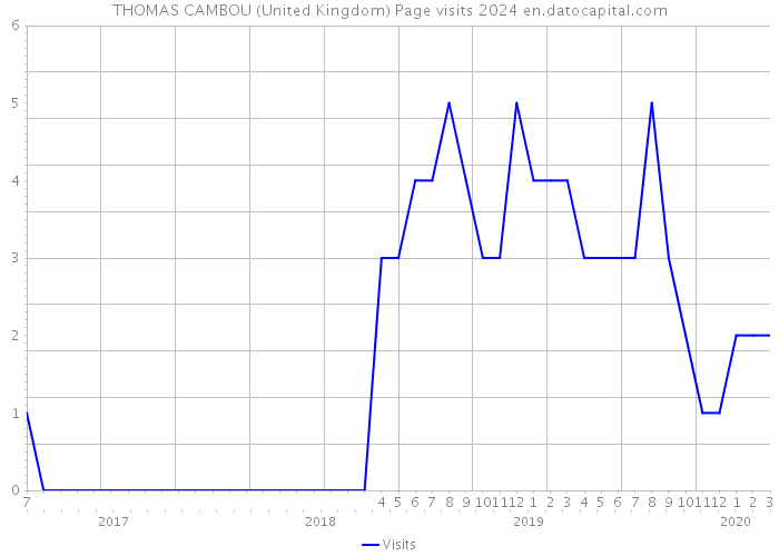 THOMAS CAMBOU (United Kingdom) Page visits 2024 