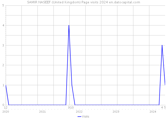 SAMIR NASEEF (United Kingdom) Page visits 2024 
