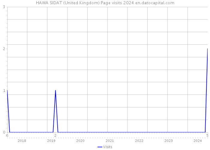 HAWA SIDAT (United Kingdom) Page visits 2024 