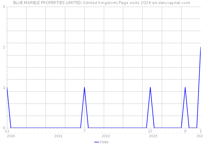 BLUE MARBLE PROPERTIES LIMITED (United Kingdom) Page visits 2024 