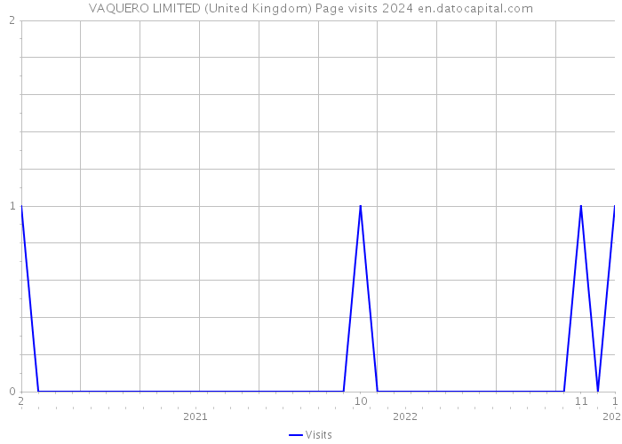 VAQUERO LIMITED (United Kingdom) Page visits 2024 