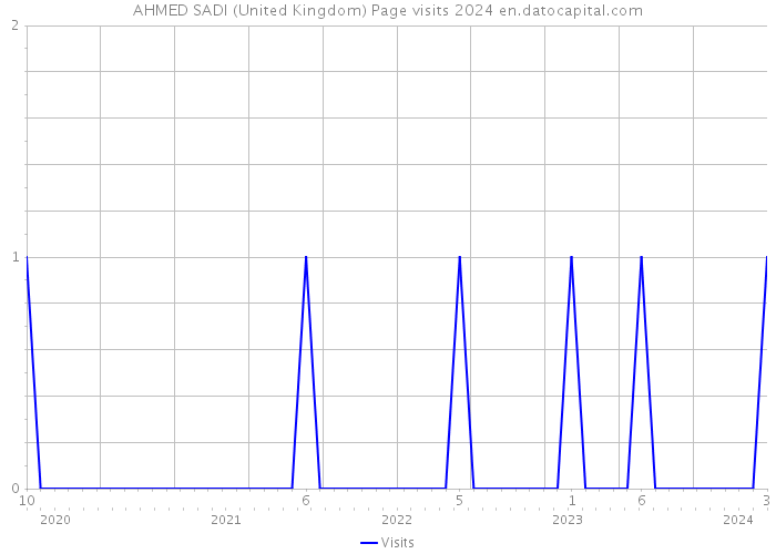 AHMED SADI (United Kingdom) Page visits 2024 
