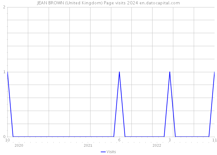 JEAN BROWN (United Kingdom) Page visits 2024 