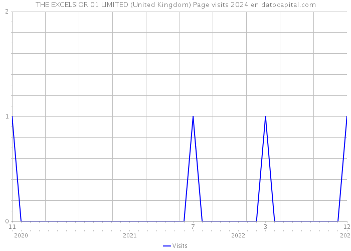 THE EXCELSIOR 01 LIMITED (United Kingdom) Page visits 2024 