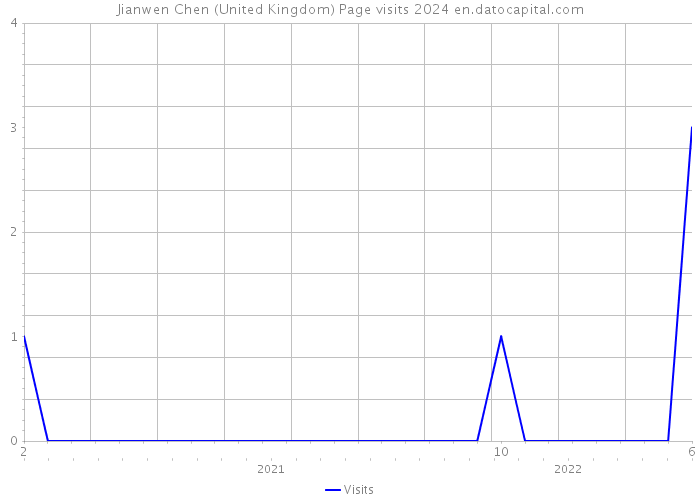 Jianwen Chen (United Kingdom) Page visits 2024 