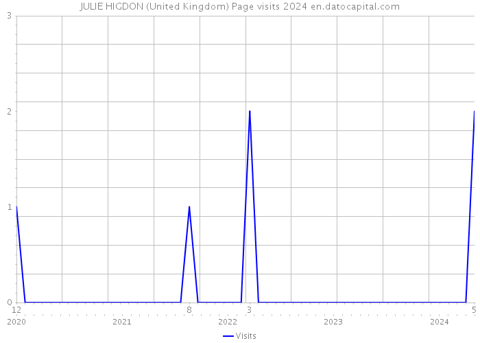 JULIE HIGDON (United Kingdom) Page visits 2024 