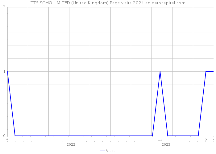 TTS SOHO LIMITED (United Kingdom) Page visits 2024 