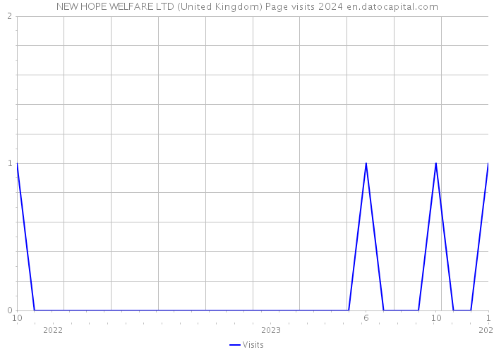 NEW HOPE WELFARE LTD (United Kingdom) Page visits 2024 