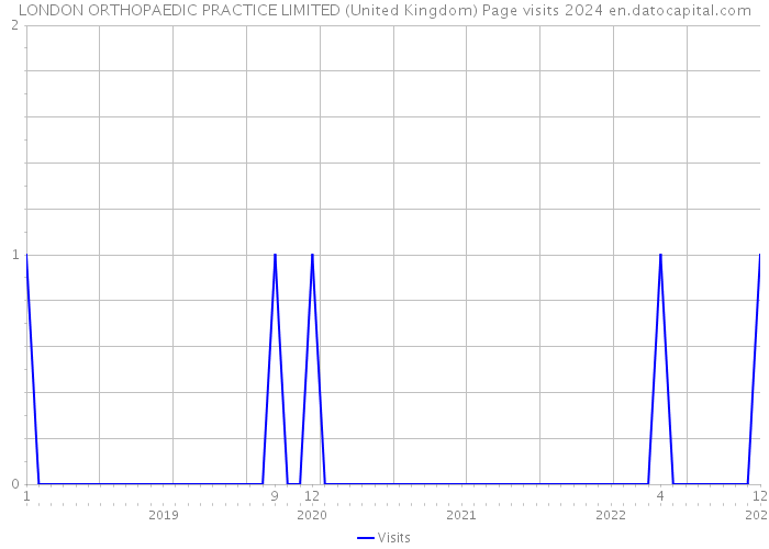 LONDON ORTHOPAEDIC PRACTICE LIMITED (United Kingdom) Page visits 2024 