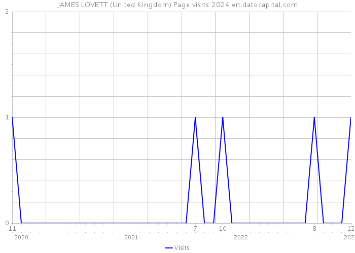 JAMES LOVETT (United Kingdom) Page visits 2024 