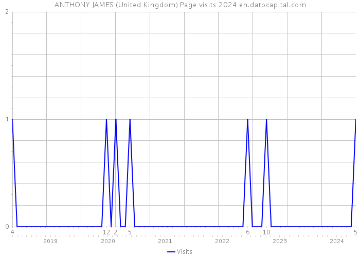 ANTHONY JAMES (United Kingdom) Page visits 2024 