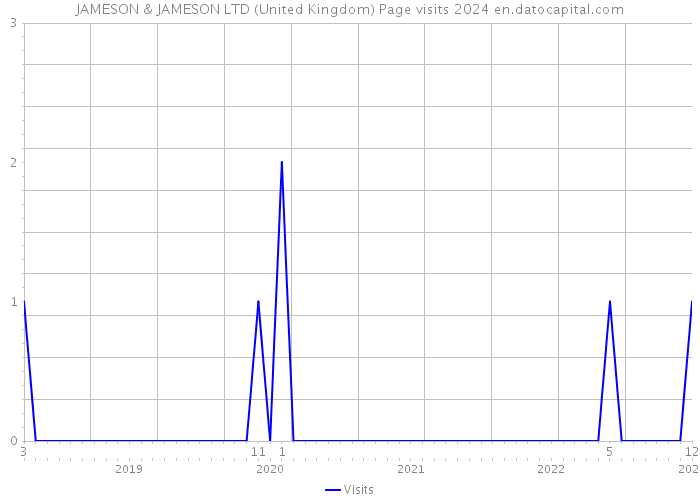 JAMESON & JAMESON LTD (United Kingdom) Page visits 2024 