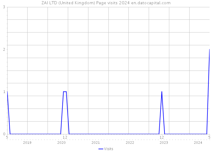 ZAI LTD (United Kingdom) Page visits 2024 