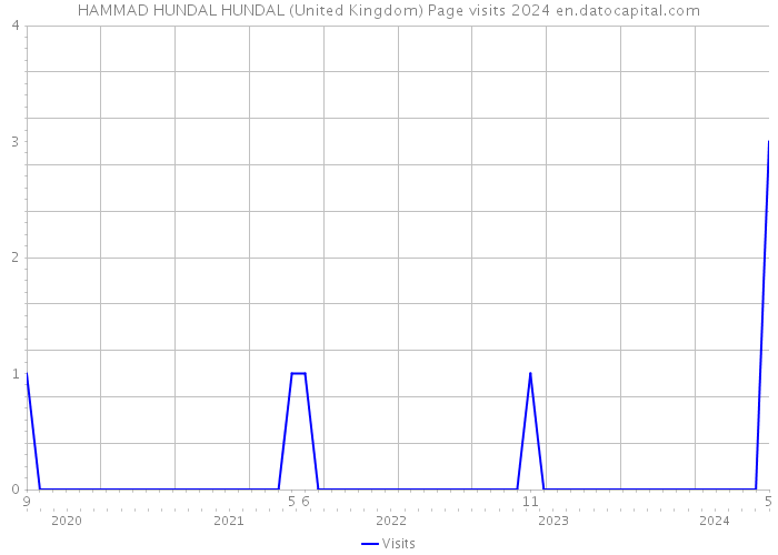 HAMMAD HUNDAL HUNDAL (United Kingdom) Page visits 2024 