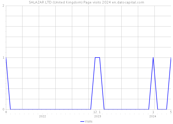 SALAZAR LTD (United Kingdom) Page visits 2024 