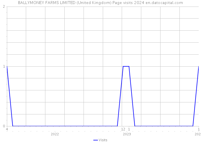 BALLYMONEY FARMS LIMITED (United Kingdom) Page visits 2024 