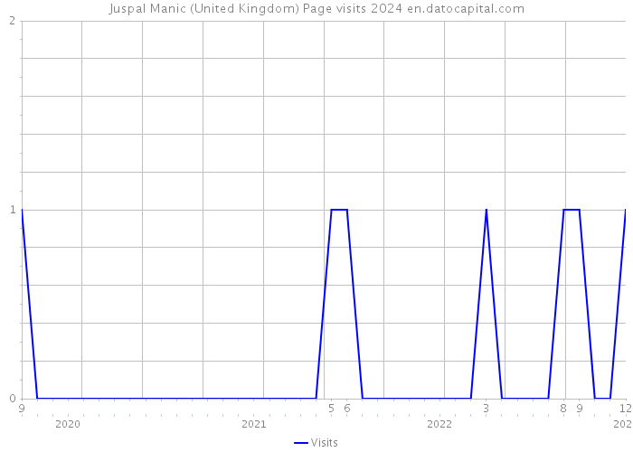 Juspal Manic (United Kingdom) Page visits 2024 