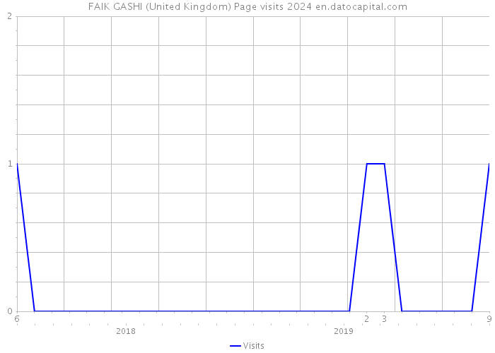 FAIK GASHI (United Kingdom) Page visits 2024 