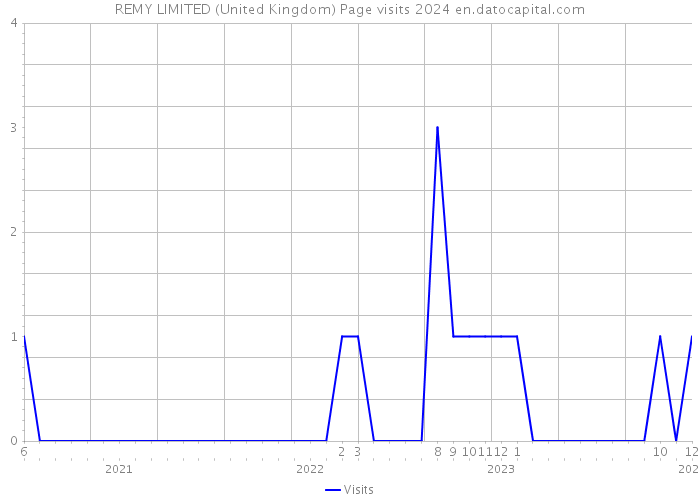 REMY LIMITED (United Kingdom) Page visits 2024 