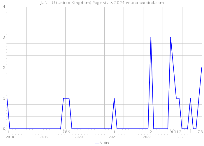 JUN LIU (United Kingdom) Page visits 2024 