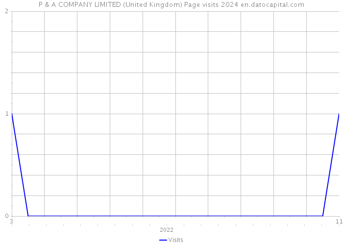 P & A COMPANY LIMITED (United Kingdom) Page visits 2024 