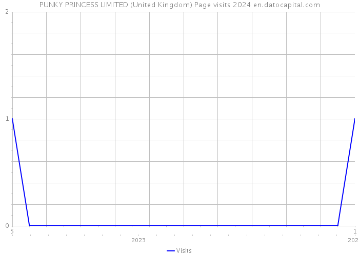 PUNKY PRINCESS LIMITED (United Kingdom) Page visits 2024 
