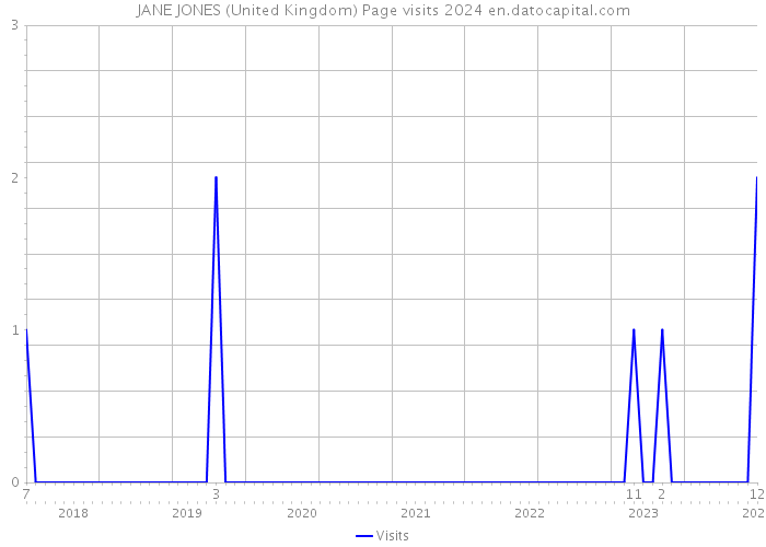JANE JONES (United Kingdom) Page visits 2024 