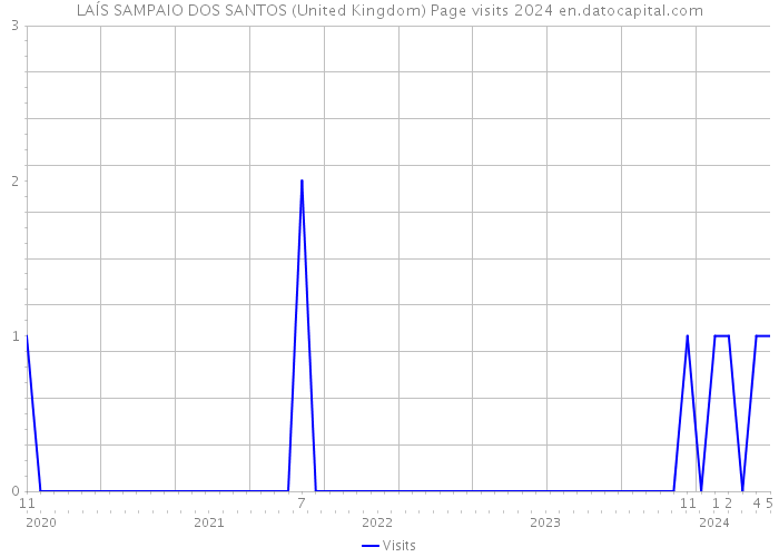 LAÍS SAMPAIO DOS SANTOS (United Kingdom) Page visits 2024 