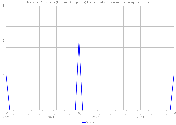 Natalie Pinkham (United Kingdom) Page visits 2024 