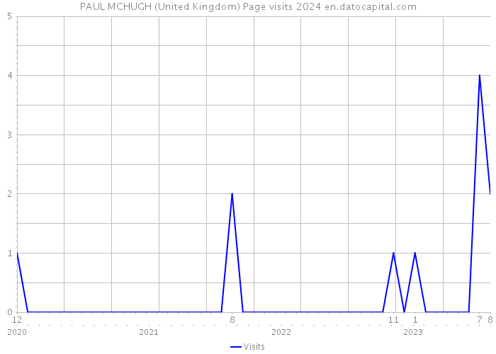 PAUL MCHUGH (United Kingdom) Page visits 2024 