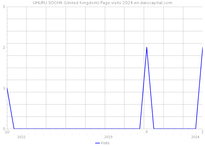 UHURU SOCHA (United Kingdom) Page visits 2024 