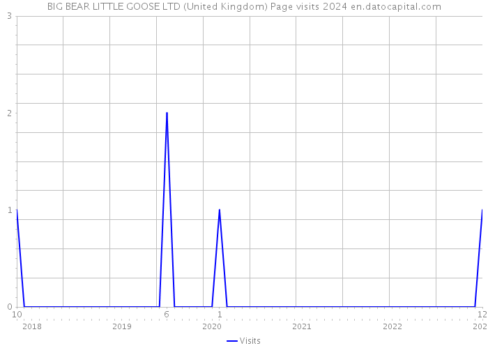 BIG BEAR LITTLE GOOSE LTD (United Kingdom) Page visits 2024 