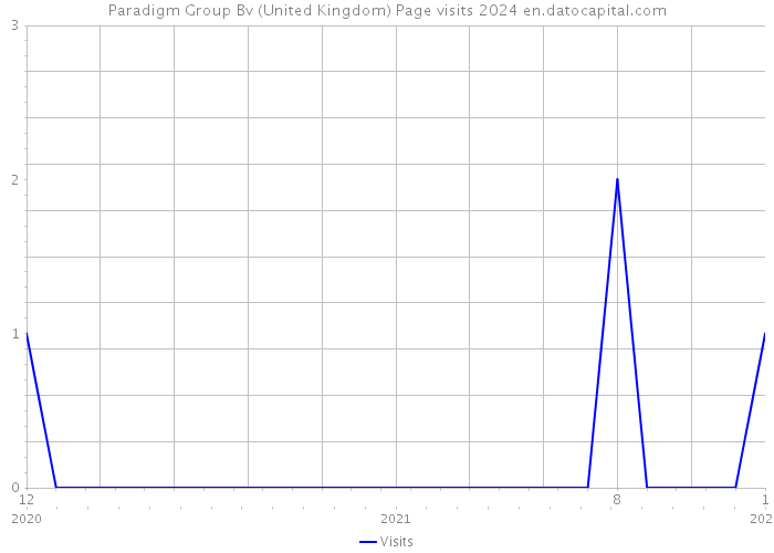 Paradigm Group Bv (United Kingdom) Page visits 2024 