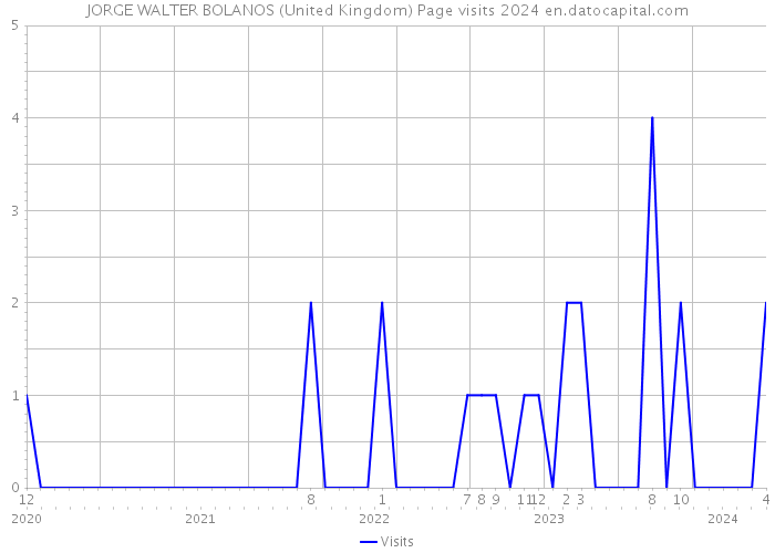 JORGE WALTER BOLANOS (United Kingdom) Page visits 2024 