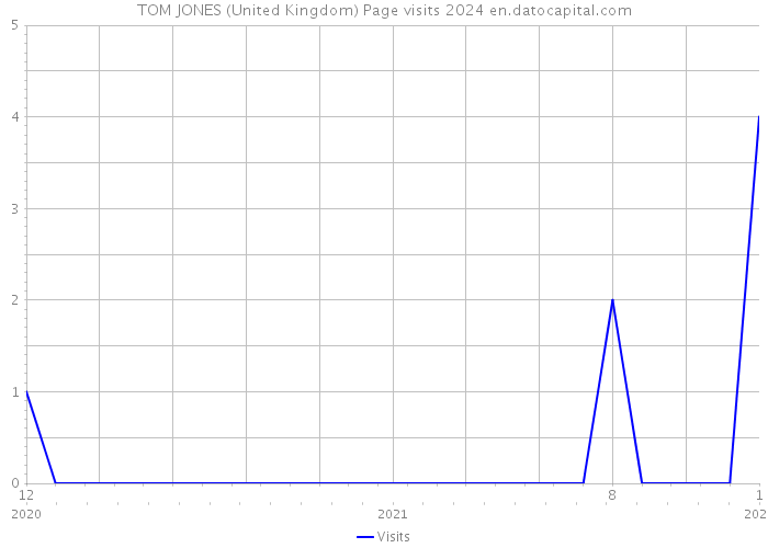 TOM JONES (United Kingdom) Page visits 2024 