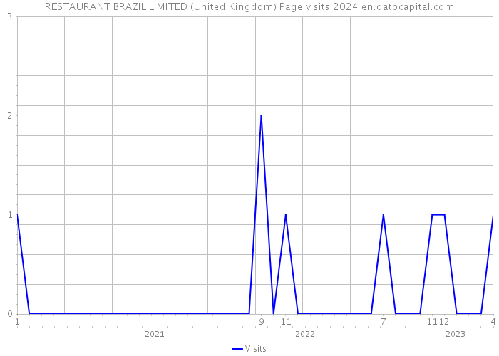 RESTAURANT BRAZIL LIMITED (United Kingdom) Page visits 2024 